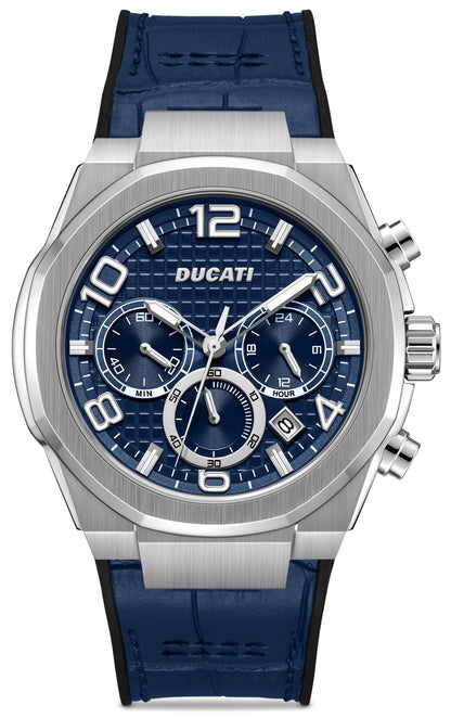 Ducati DTWGO0001101 DT006 Chronograph Blue Silicon Strap