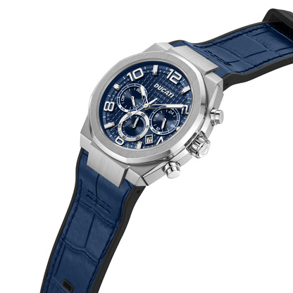Ducati DTWGO0001101 DT006 Chronograph Blue Silicon Strap