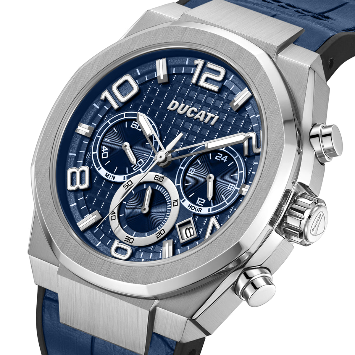 Ducati DTWGO0001101 DT006 Chronograph Blue Silicon Strap