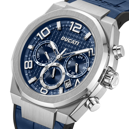 Ducati DTWGO0001101 DT006 Chronograph Blue Silicon Strap
