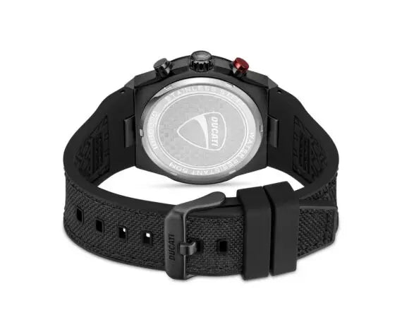 Ducati DTWGO0001201 DT007 Chronograph Black Fabric-Silicon Strap