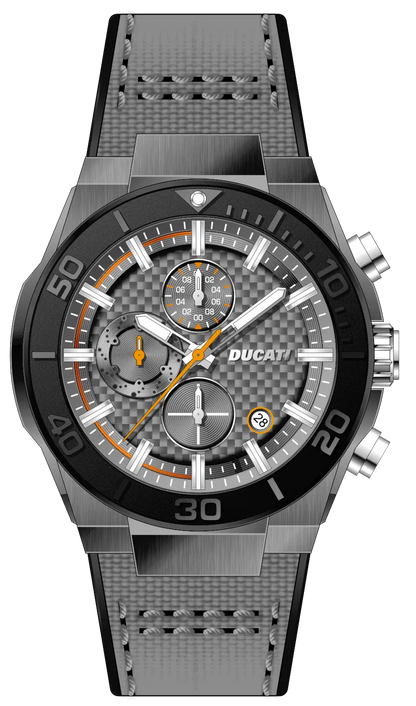 Ducati DTWGO0001202 DT007 Chronograph Grey Fabric-Silicon Strap