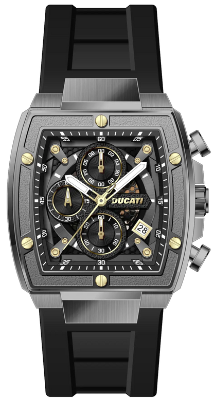 Ducati DTWGO0001302 DT008 Chronograph Black Silicon Strap