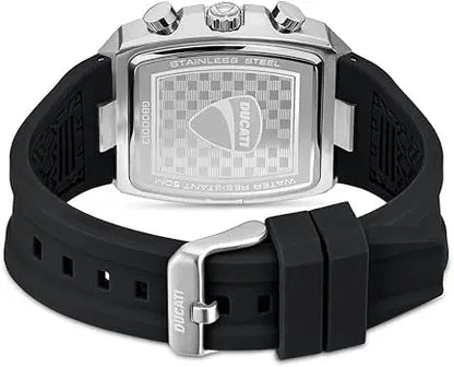 Ducati DTWGO0001303 DT008 Chronograph Black Silicon Strap