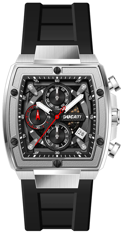 Ducati DTWGO0001303 DT008 Chronograph Black Silicon Strap