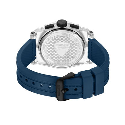 Ducati DTWGO0001602 DT010 Chronograph Blue Silicon Strap