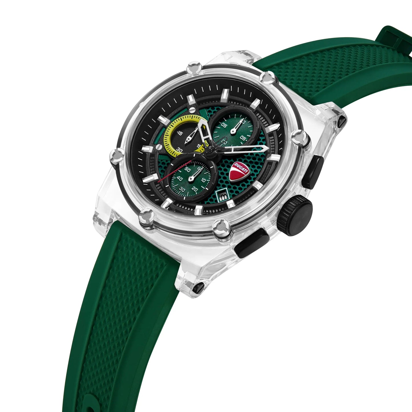 Ducati DTWGO0001603 DT010 Chronograph Green Silicon Strap
