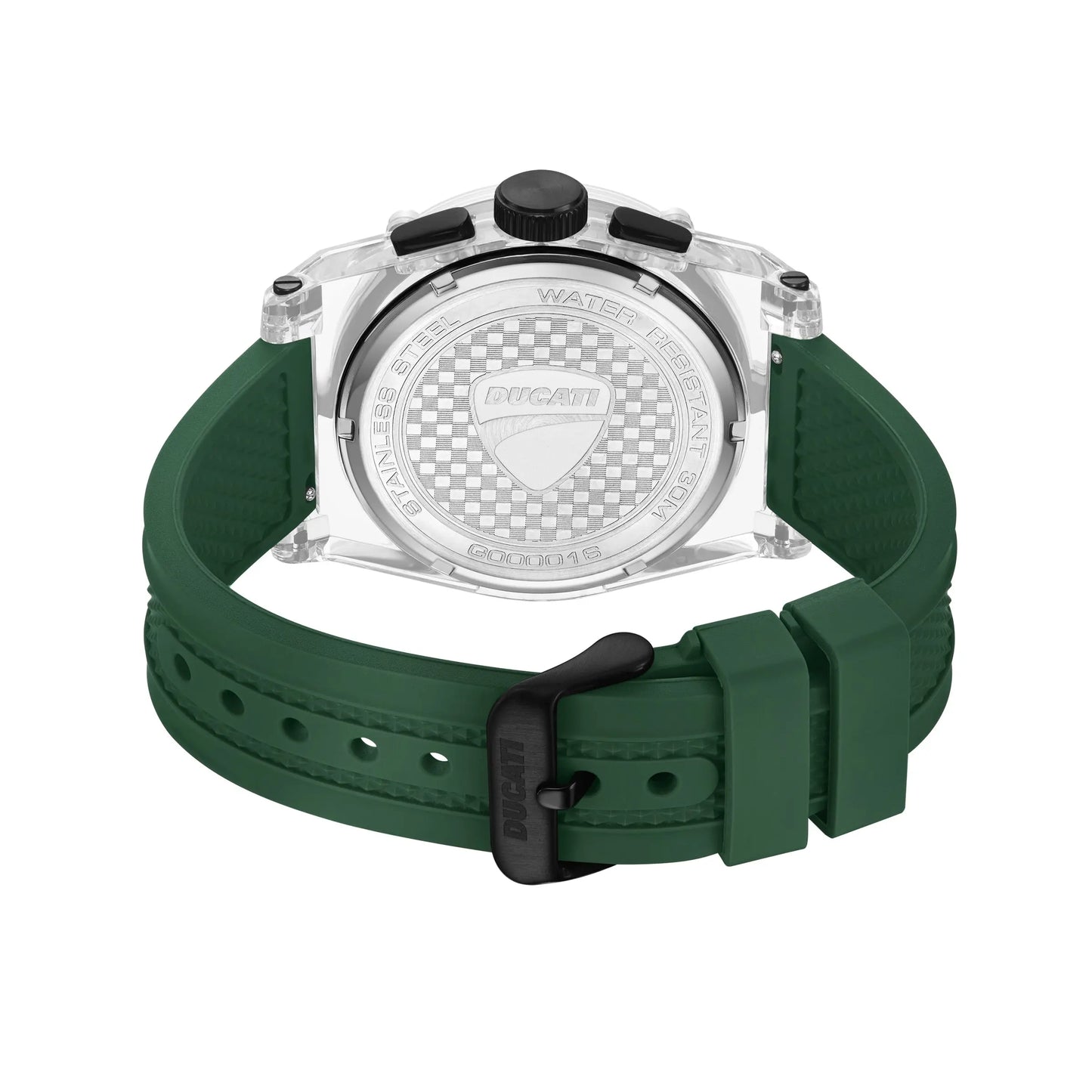 Ducati DTWGO0001603 DT010 Chronograph Green Silicon Strap