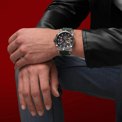 Ducati DTWGO0001603 DT010 Chronograph Green Silicon Strap
