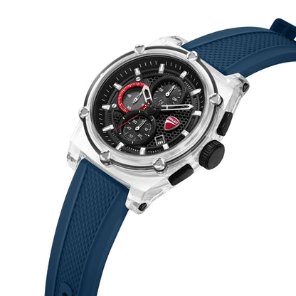 Ducati DTWGO00016X0 DT010 Chronograph Black Silicon Strap