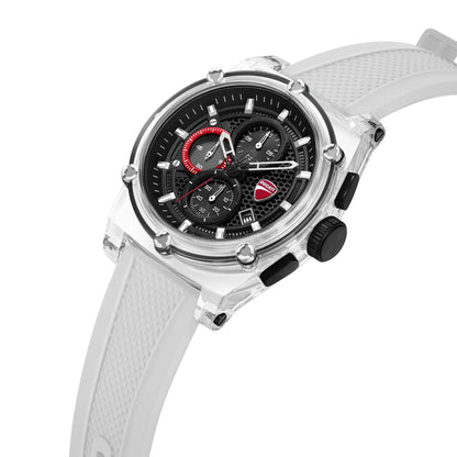 Ducati DTWGO00016X0 DT010 Chronograph Black Silicon Strap