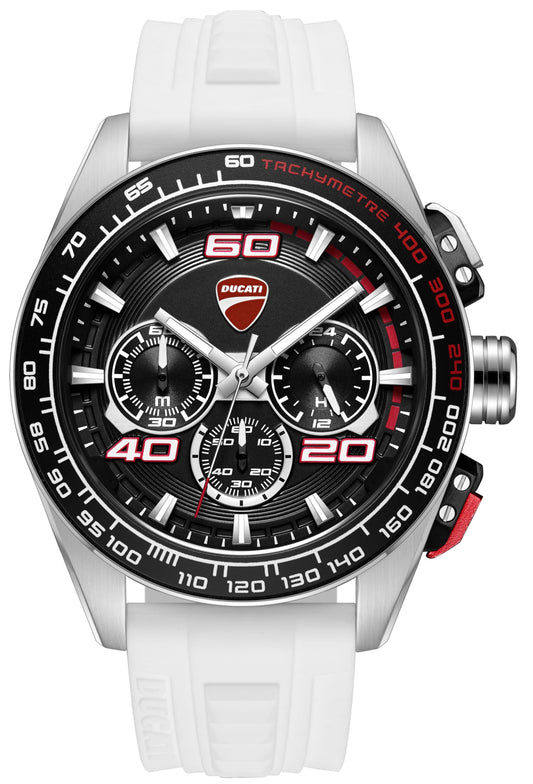 Ducati DTWGO0001702 DT11 Chronograph White Silicon Strap