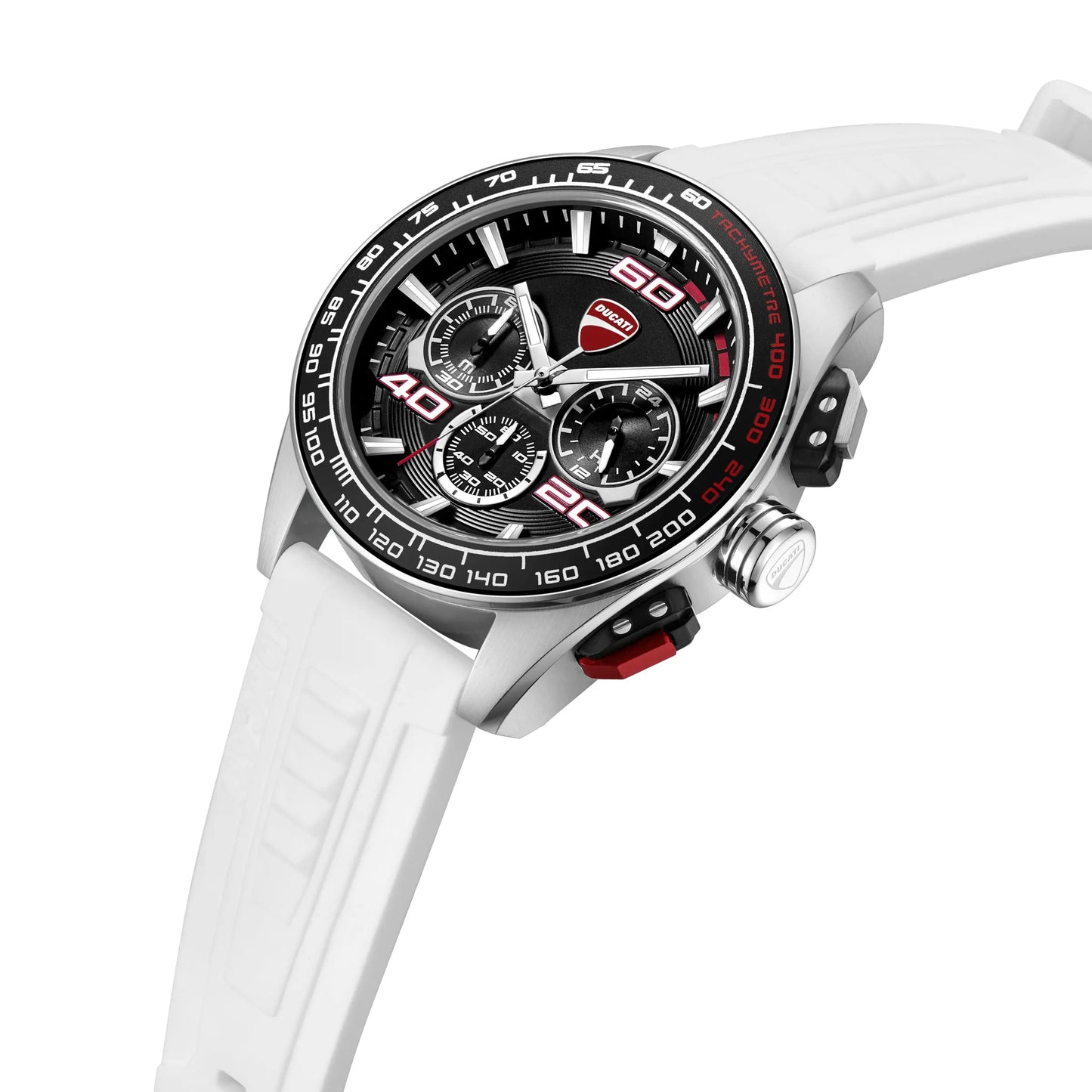 Ducati DTWGO0001702 DT11 Chronograph White Silicon Strap