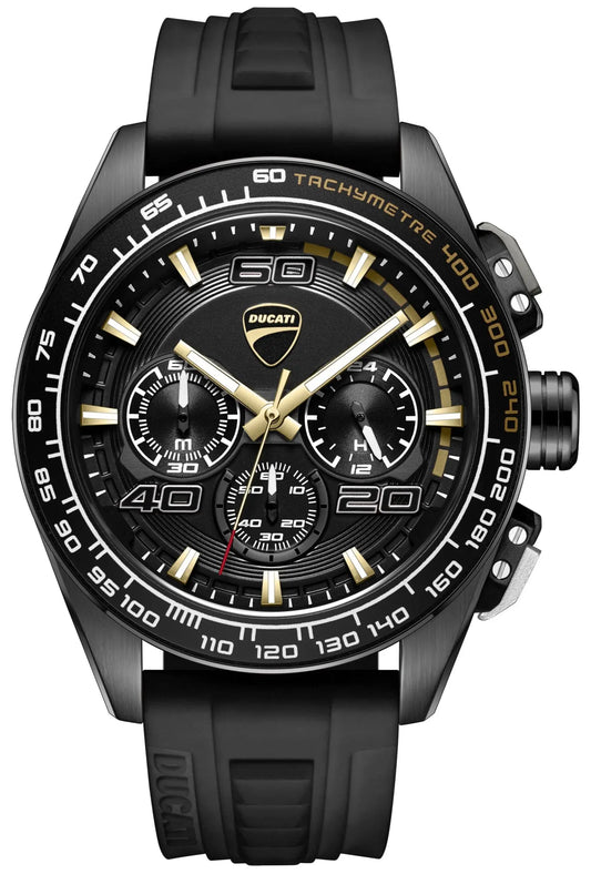 Ducati DTWGO0001703 DT11 Chronograph Black Silicon Strap