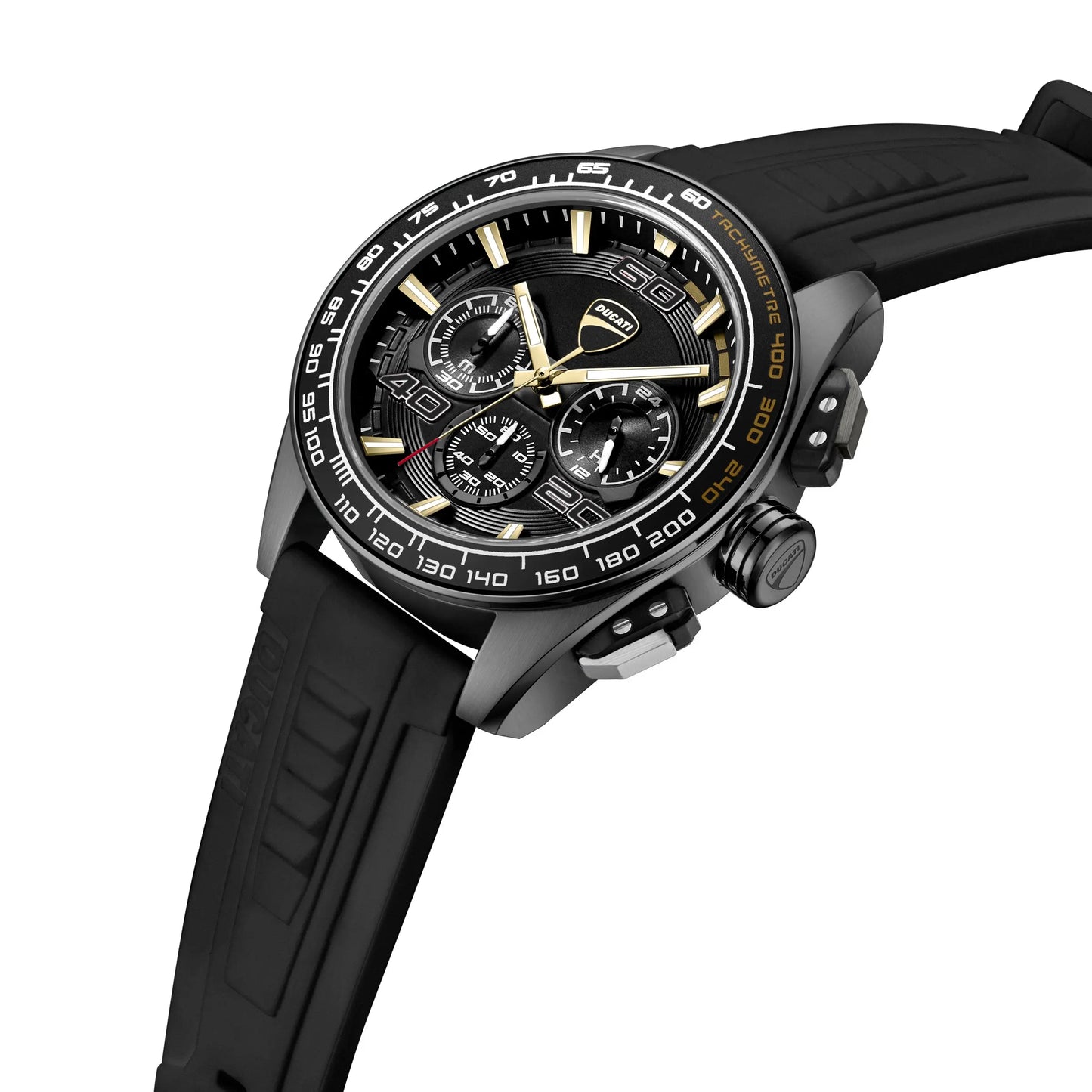 Ducati DTWGO0001703 DT11 Chronograph Black Silicon Strap