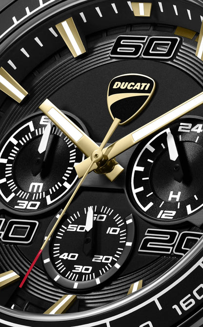 Ducati DTWGO0001703 DT11 Chronograph Black Silicon Strap