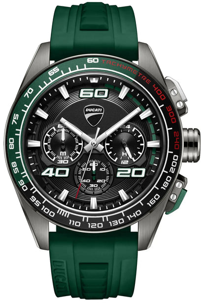 Ducati DTWGO0001704 DT11 Chronograph Green Silicon Strap