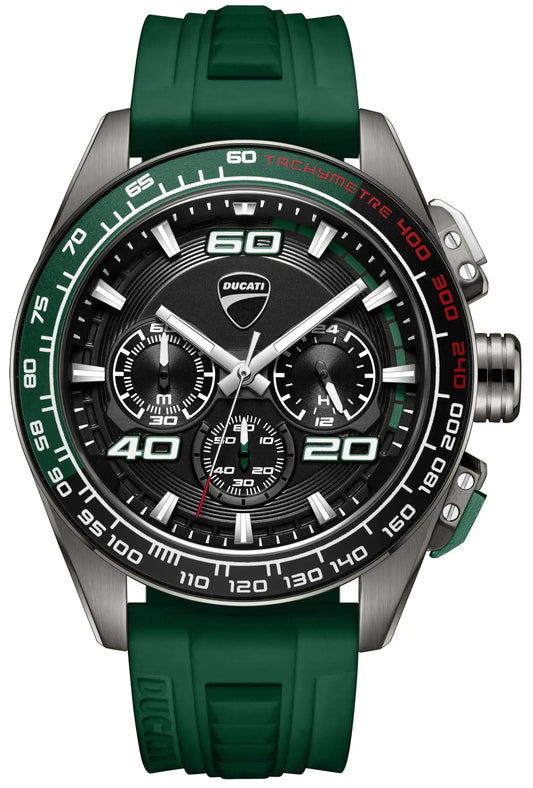 Ducati DTWGO0001704 DT11 Chronograph Green Silicon Strap
