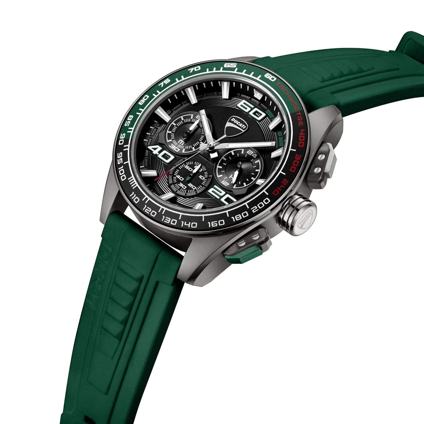 Ducati DTWGO0001704 DT11 Chronograph Green Silicon Strap
