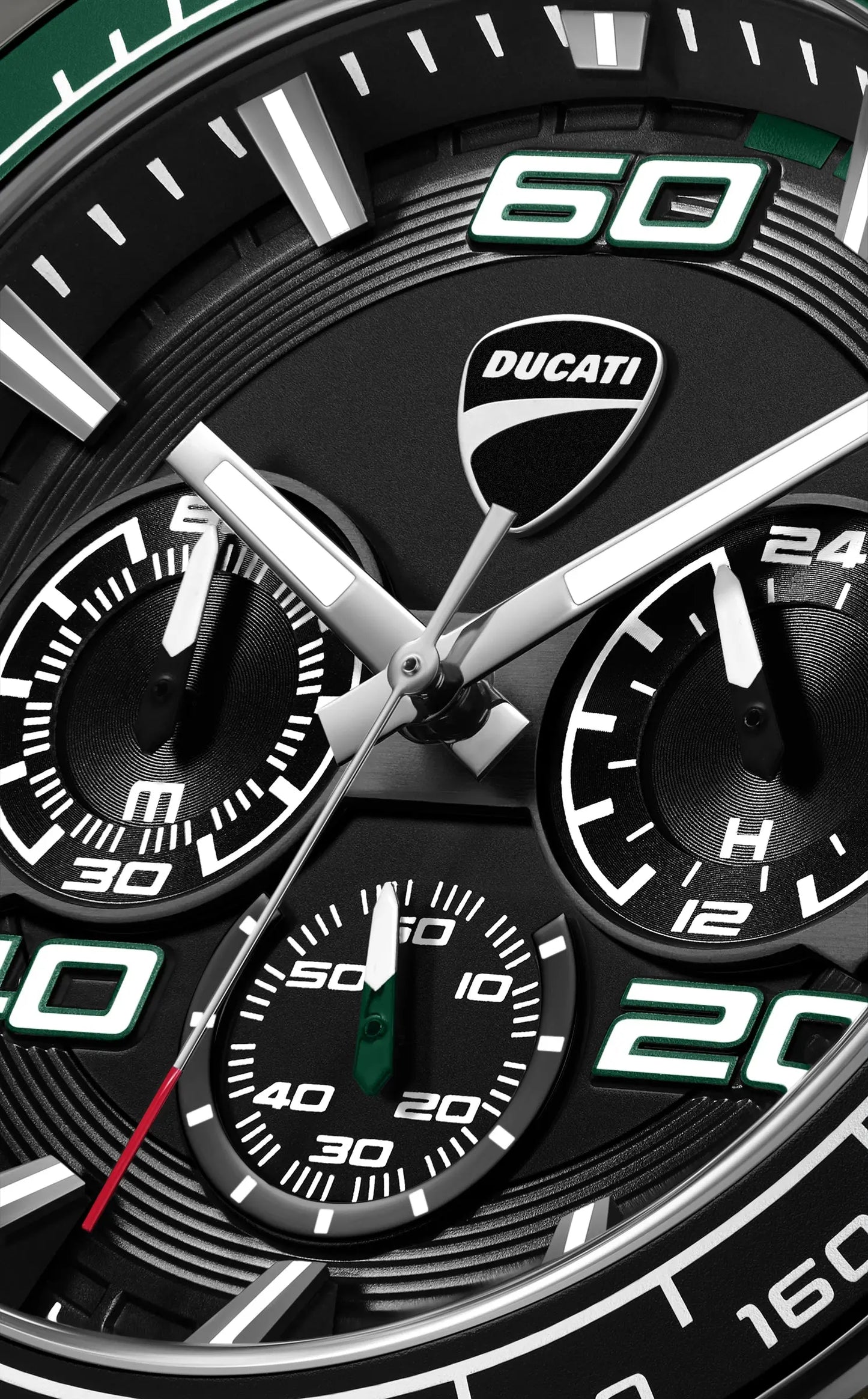 Ducati DTWGO0001704 DT11 Chronograph Green Silicon Strap