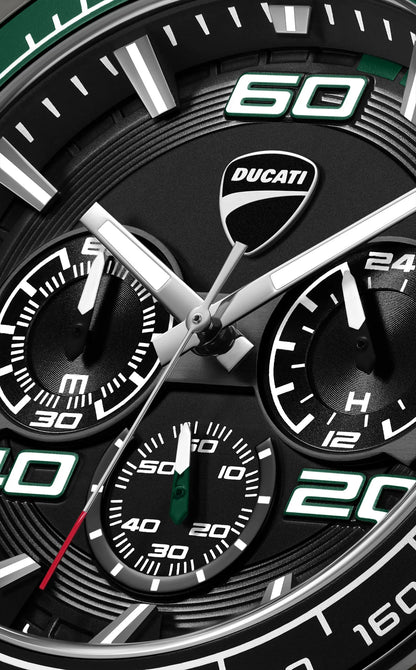 Ducati DTWGO0001704 DT11 Chronograph Green Silicon Strap