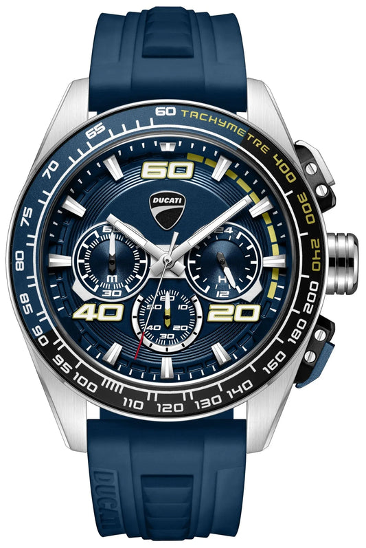 Ducati DTWGO0001705 DT11 Chronograph Blue Silicon Strap