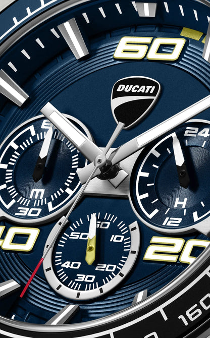 Ducati DTWGO0001705 DT11 Chronograph Blue Silicon Strap
