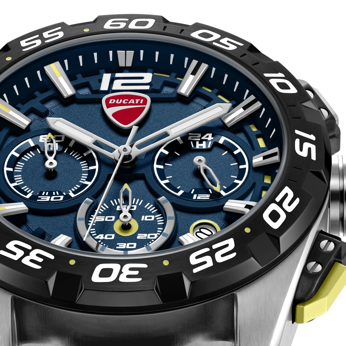 Ducati DTWGI00001802 DT12 Chronograph Blue Fabric-Silicon Strap