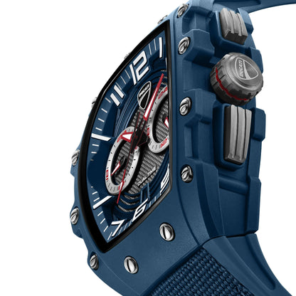 Ducati DTWGO0001901 DT13 Blue Fabric-Silicon Strap