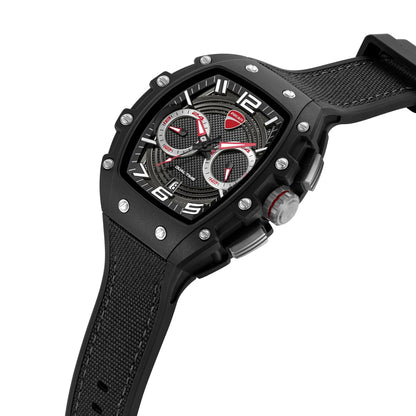 Ducati DTWGO0001902 DT13 Black Fabric-Silicon Strap