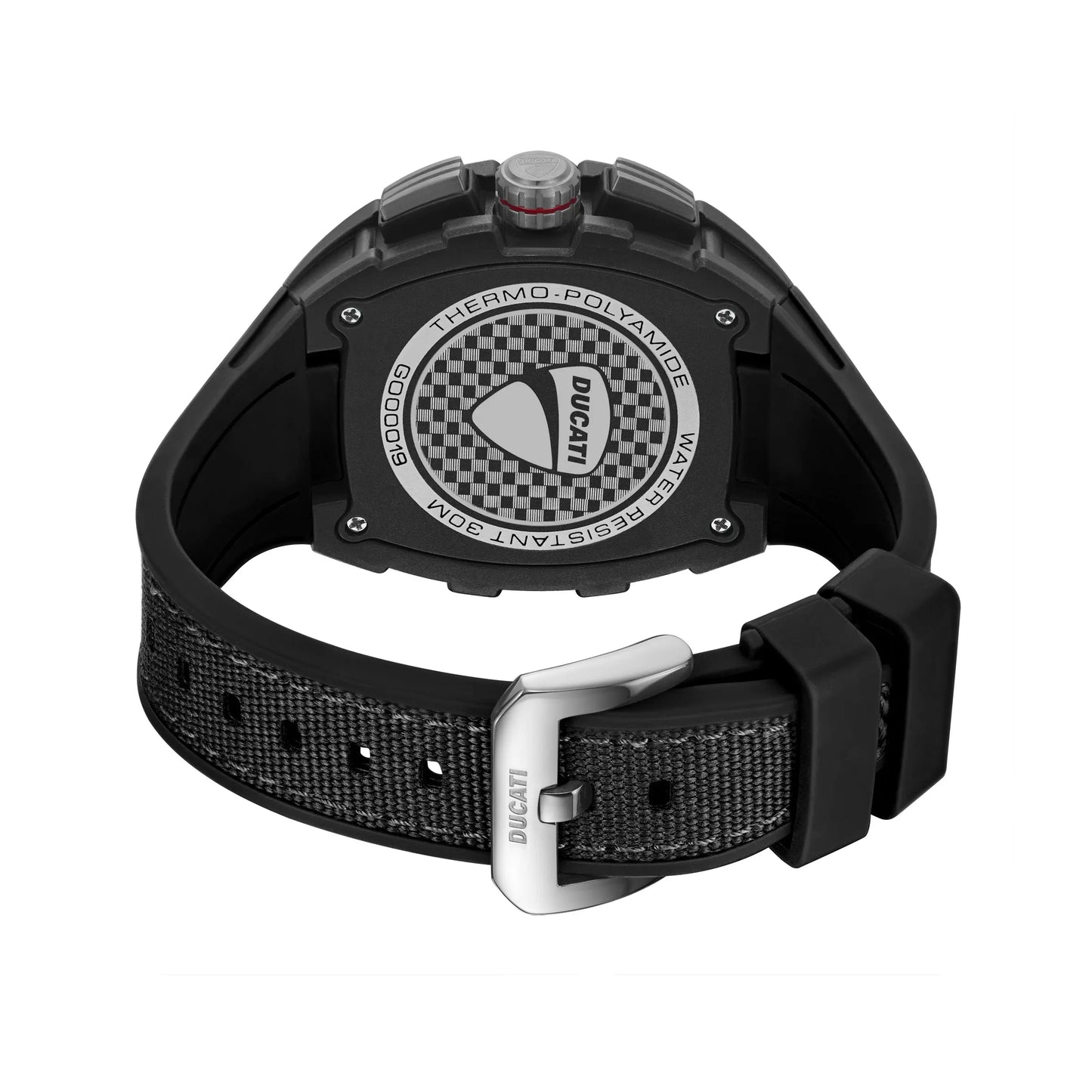 Ducati DTWGO0001902 DT13 Black Fabric-Silicon Strap