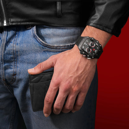 Ducati DTWGO0001902 DT13 Black Fabric-Silicon Strap