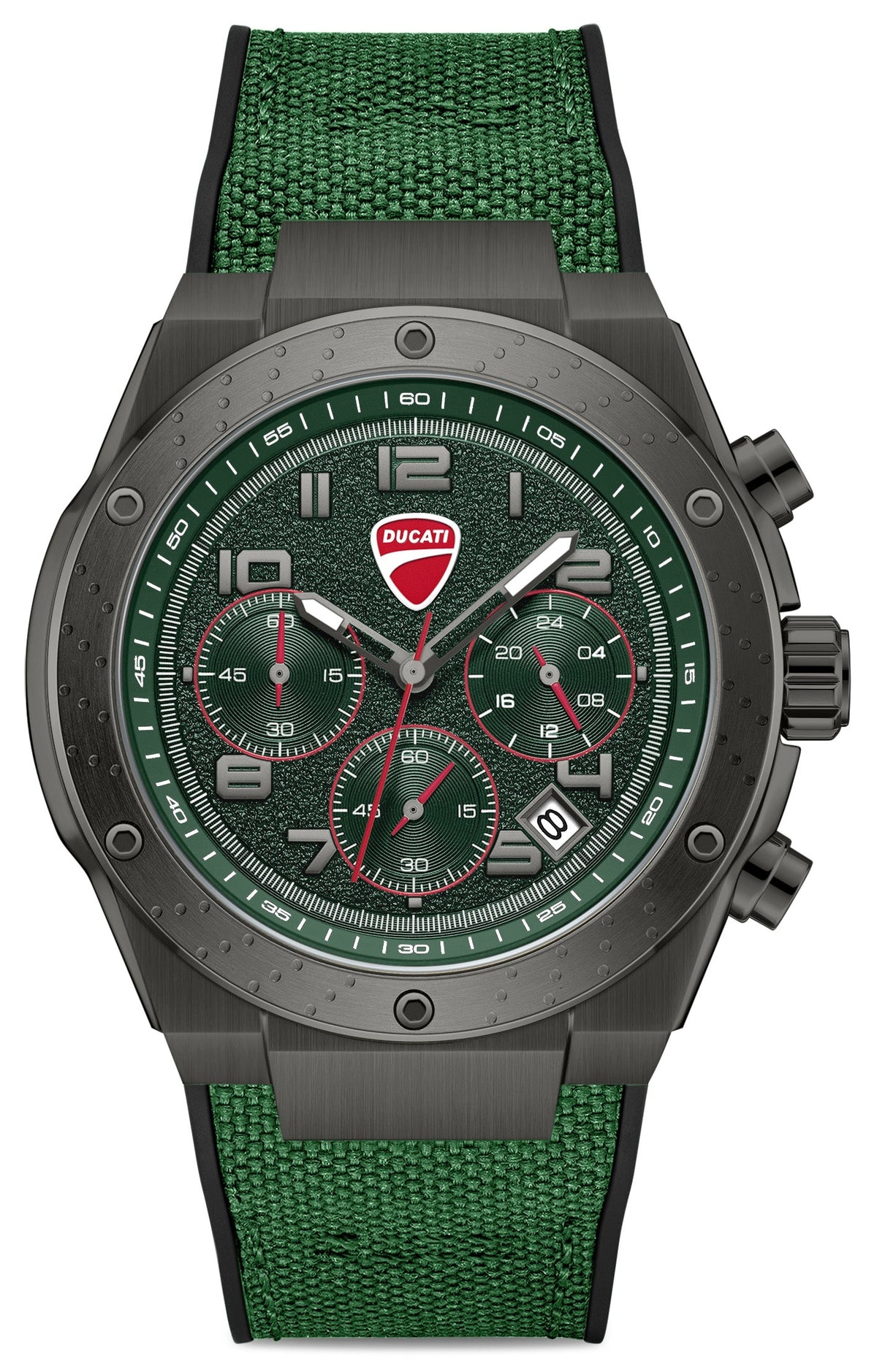 Ducati DTWGO0002504 Trailmaster Chronograph Green Silicon Strap