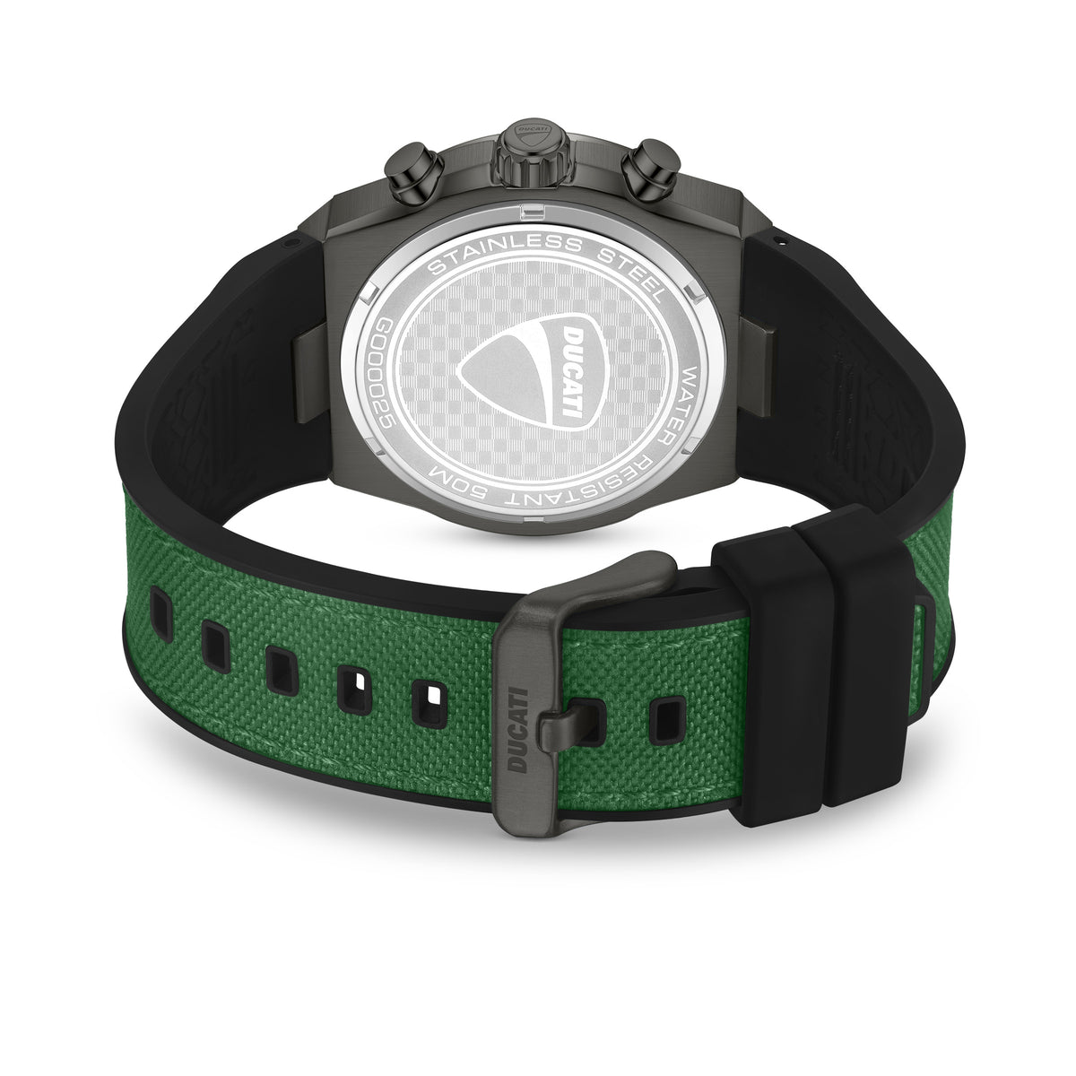 Ducati DTWGO0002504 Trailmaster Chronograph Green Silicon Strap