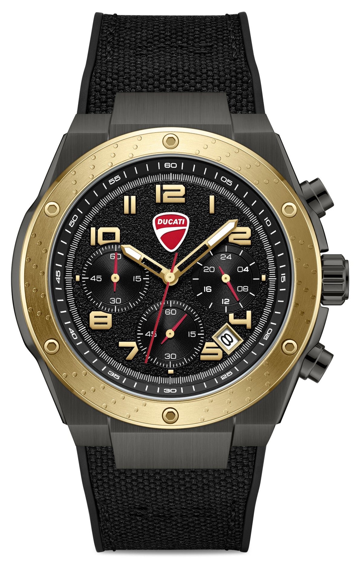 Ducati DTWGO0002505 Trailmaster Chronograph Black Silicon Strap