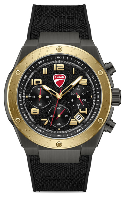 Ducati DTWGO0002505 Trailmaster Chronograph Black Silicon Strap