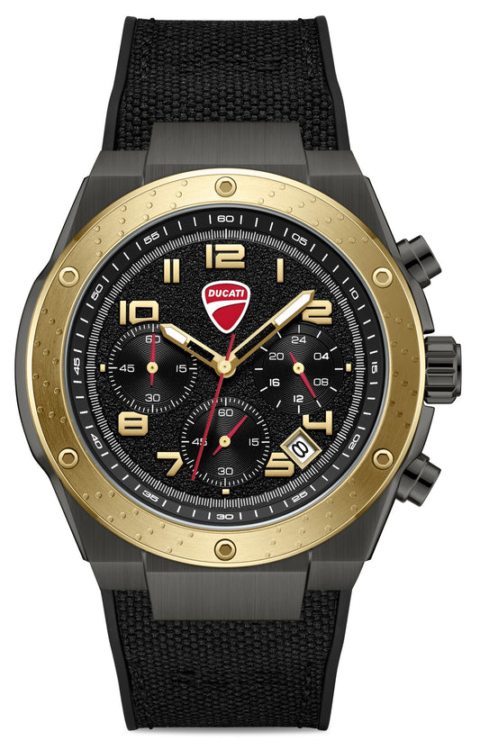 Ducati DTWGO0002505 Trailmaster Chronograph Black Silicon Strap