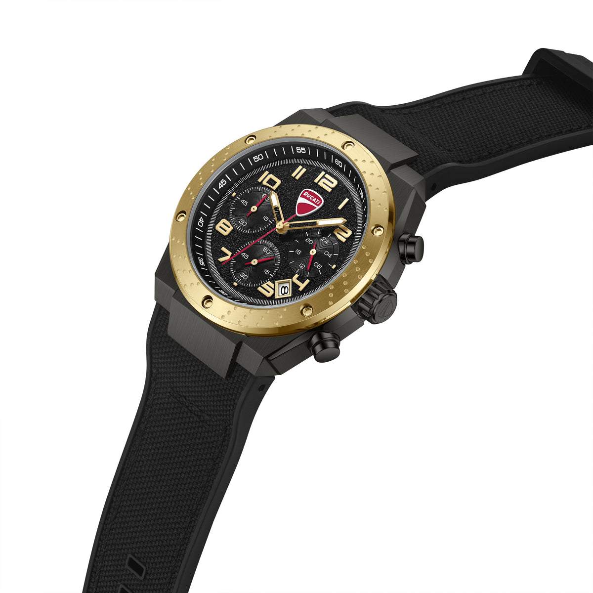 Ducati DTWGO0002505 Trailmaster Chronograph Black Silicon Strap