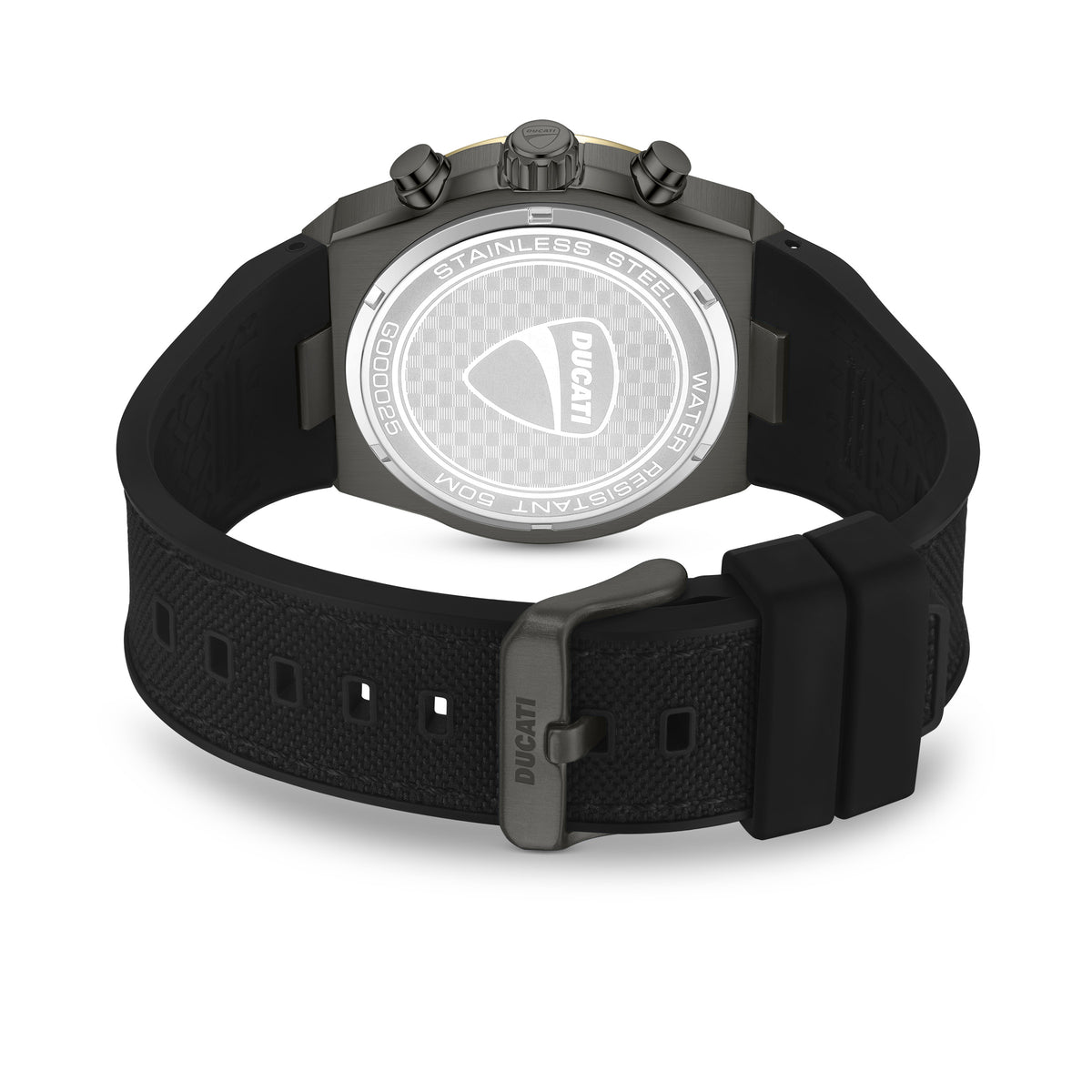 Ducati DTWGO0002505 Trailmaster Chronograph Black Silicon Strap