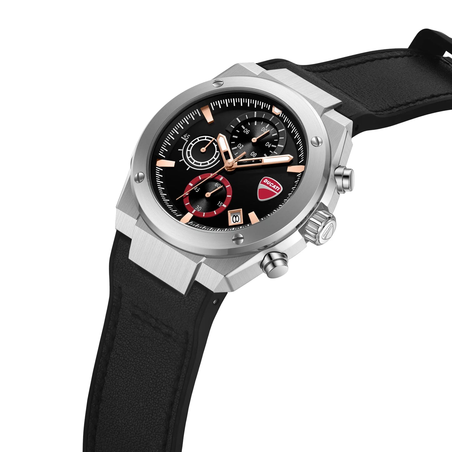 Ducati DTWGO0003101 Stelvio Touring Chrono Black Silicon Strap