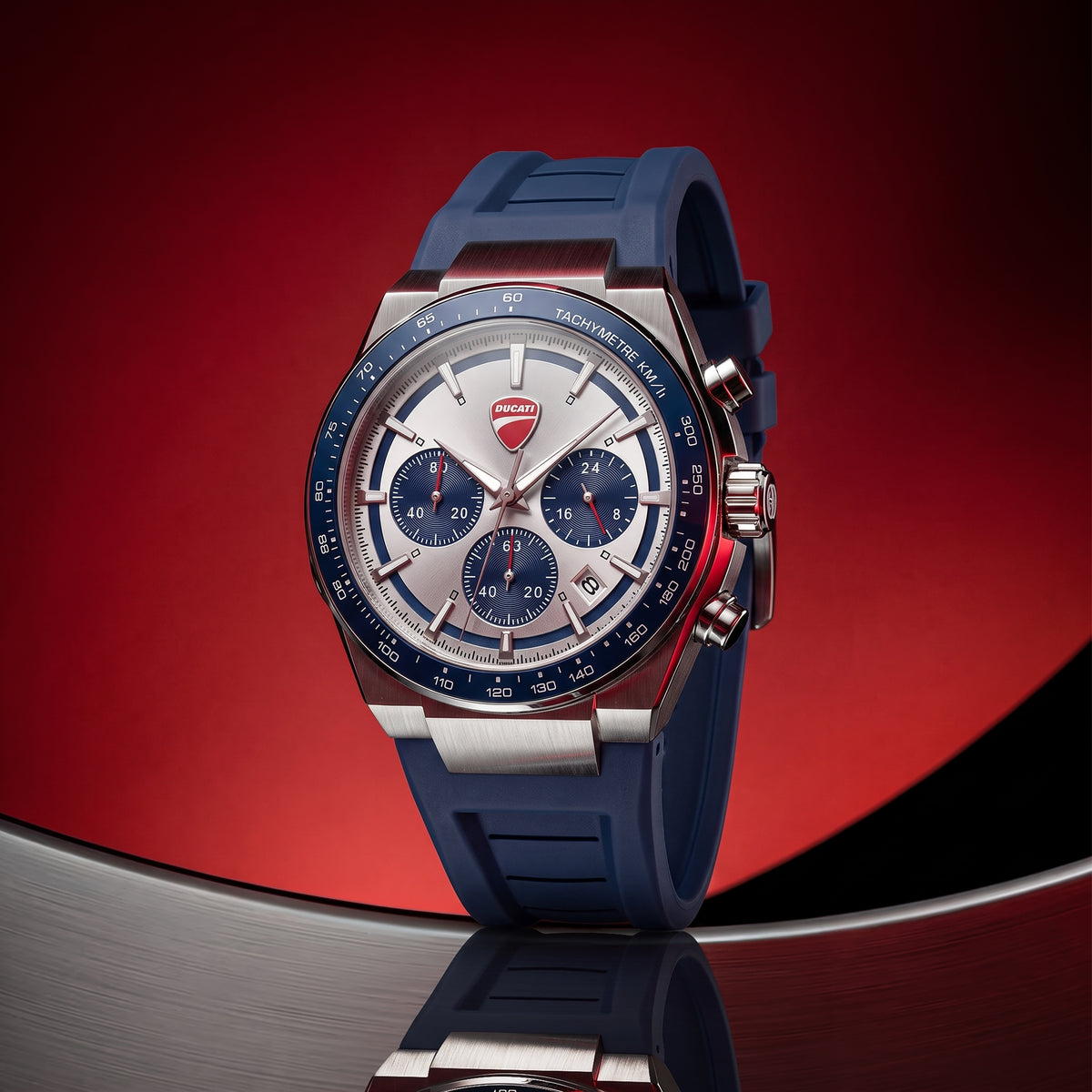 Ducati DTWGO0003204 Nitro Chronograph Blue Silicon Strap