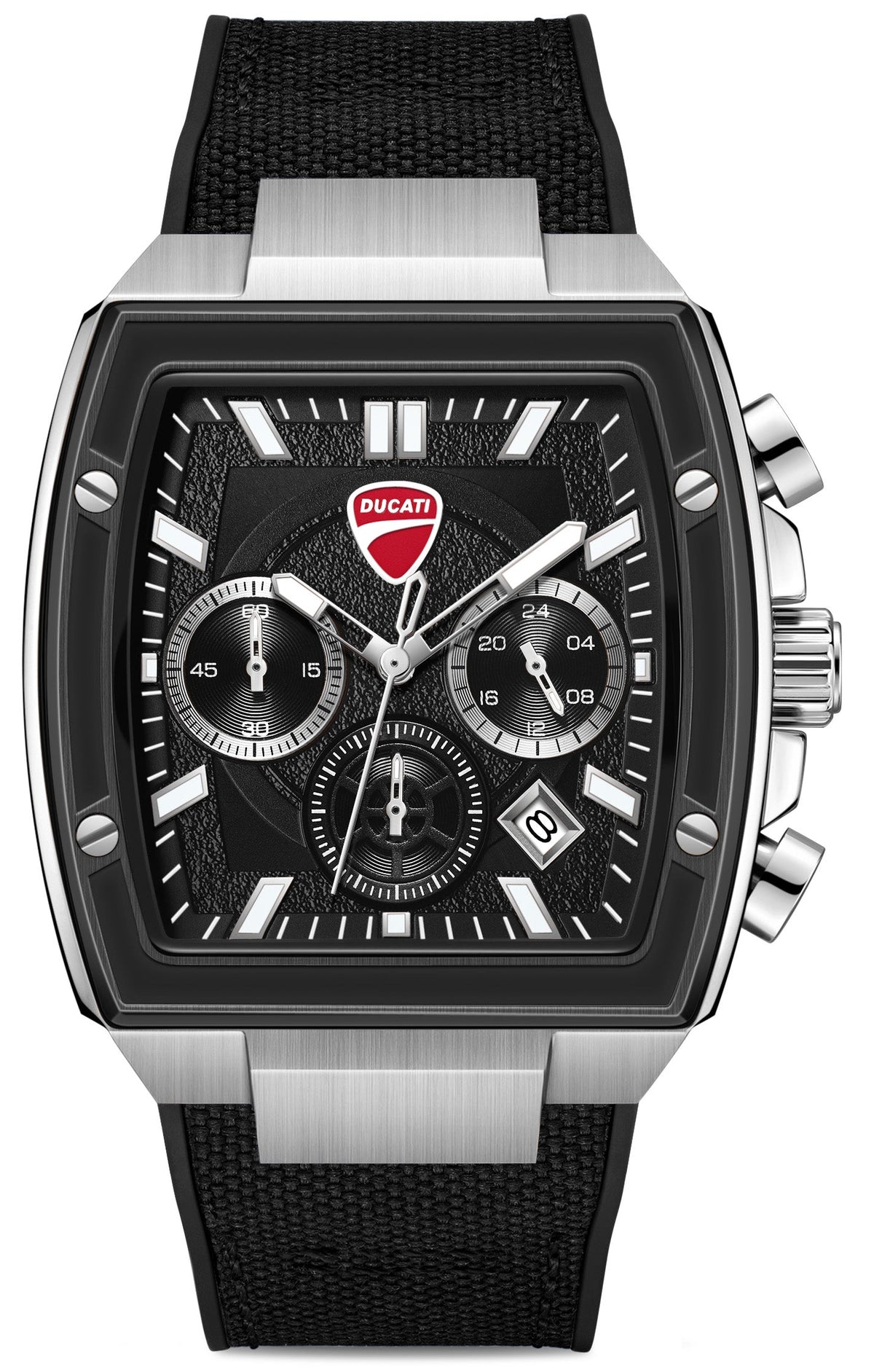 Ducati DTWGO0004901 Force Chronograph Black Silicon Strap