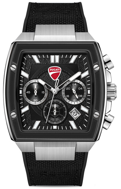 Ducati DTWGO0004901 Force Chronograph Black Silicon Strap