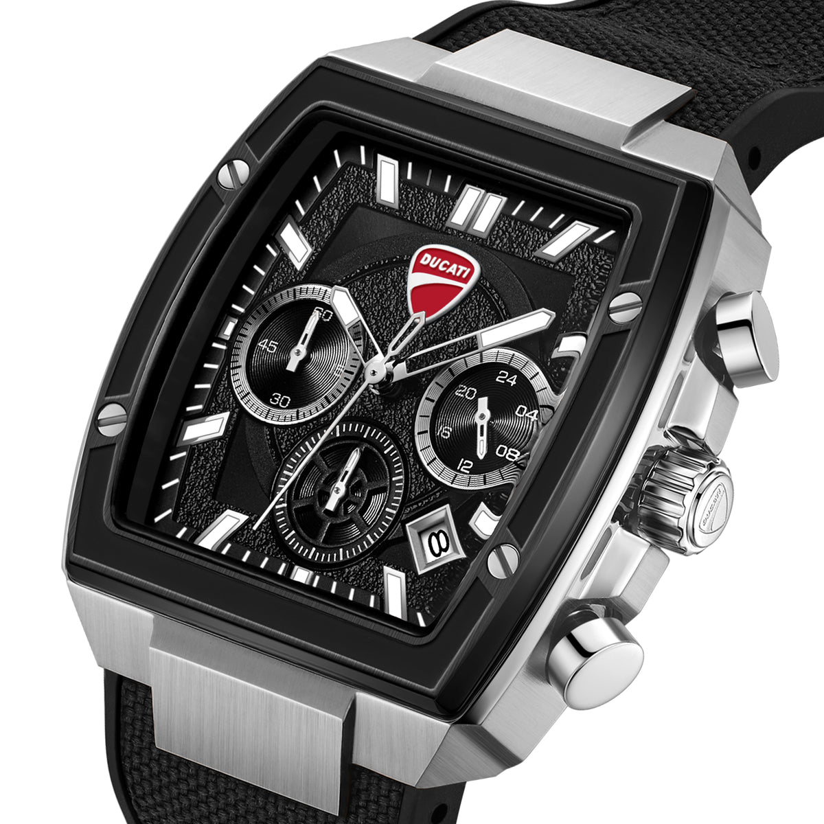 Ducati DTWGO0004901 Force Chronograph Black Silicon Strap