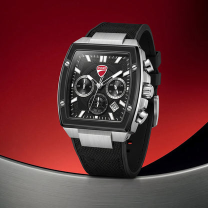 Ducati DTWGO0004901 Force Chronograph Black Silicon Strap