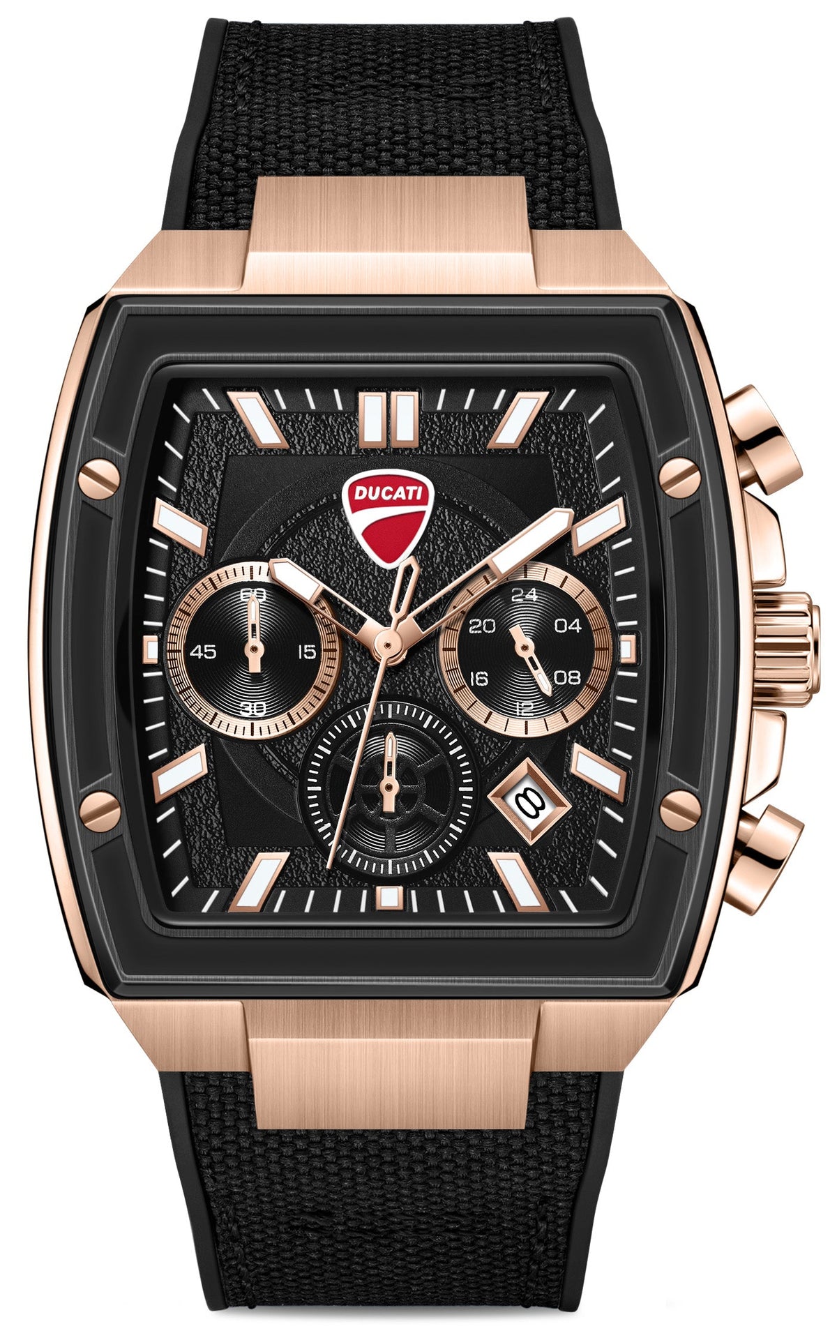 Ducati DTWGO0004902 Force Chronograph Black Silicon Strap