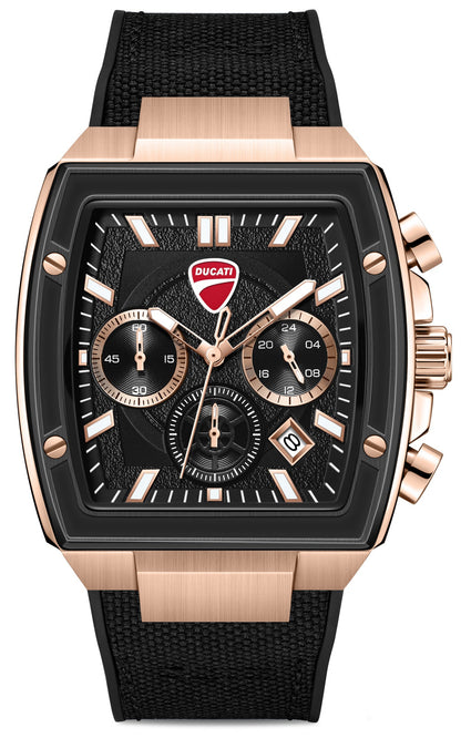 Ducati DTWGO0004902 Force Chronograph Black Silicon Strap