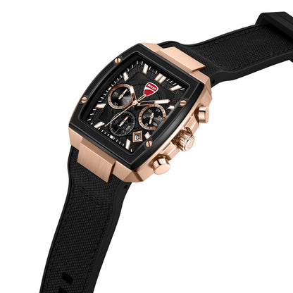 Ducati DTWGO0004902 Force Chronograph Black Silicon Strap