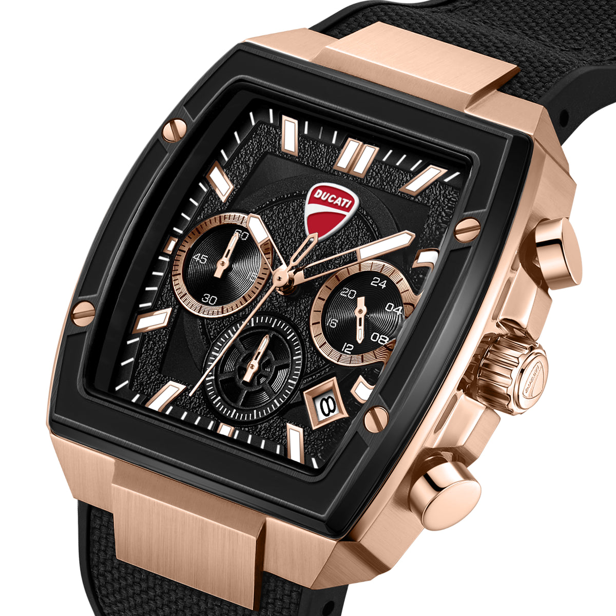 Ducati DTWGO0004902 Force Chronograph Black Silicon Strap