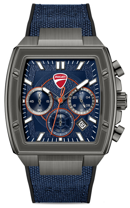 Ducati DTWGO0004903 Force Chronograph Blue Silicon Strap